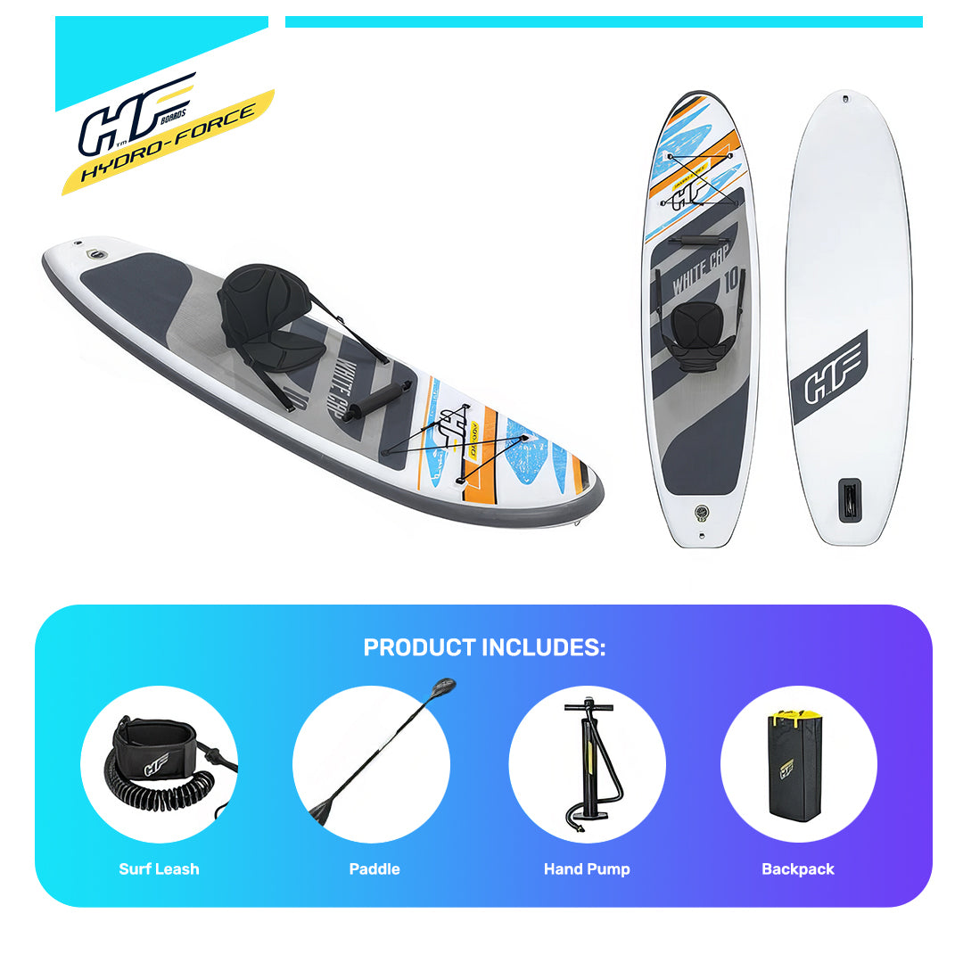 10ft Inflatable Paddle Board Convertible Set