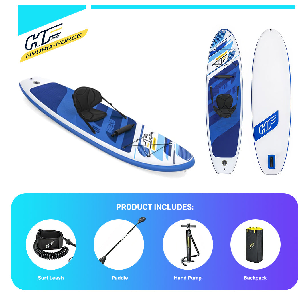 10ft Inflatable Paddle Board Set ‑ Oceana Hydro‑Force